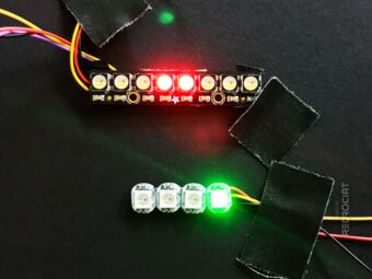 RGBW and RGB NeoPixel in series