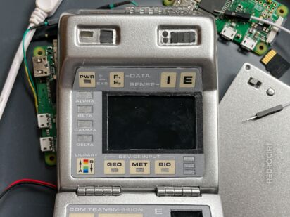 Close-up of the Tricorder
