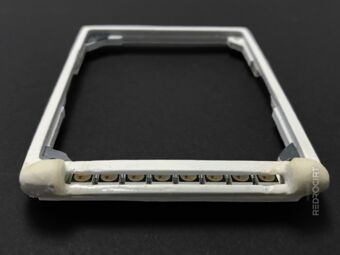 NeoPixel Stick placed in the frame