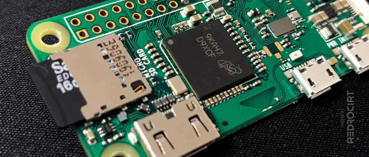 Close-up of Raspberry Pi Zero