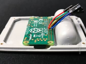 Raspi placed on the lid