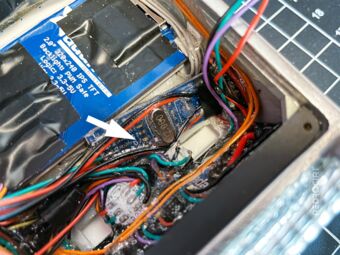 Electronics in the TR-590 case
